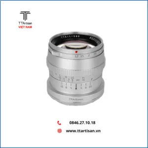 Ống kính Ttartisan 50mm f1.2 for Sony E (Màu Bạc)