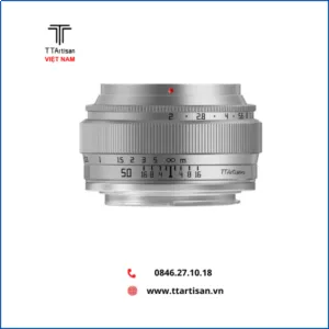 Ống kính TTartisan 50mm f2 For M4:3 (Màu Bạc)