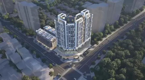 Tòa nhà tổ hợp Golden Residence lô CC1